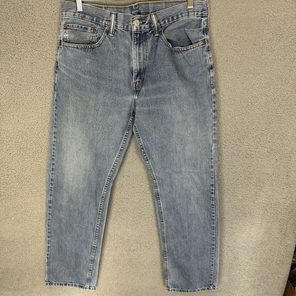 Levis 505 Jeans Men's 34x30 Blue Straight Leg Denim Cotton Casual
